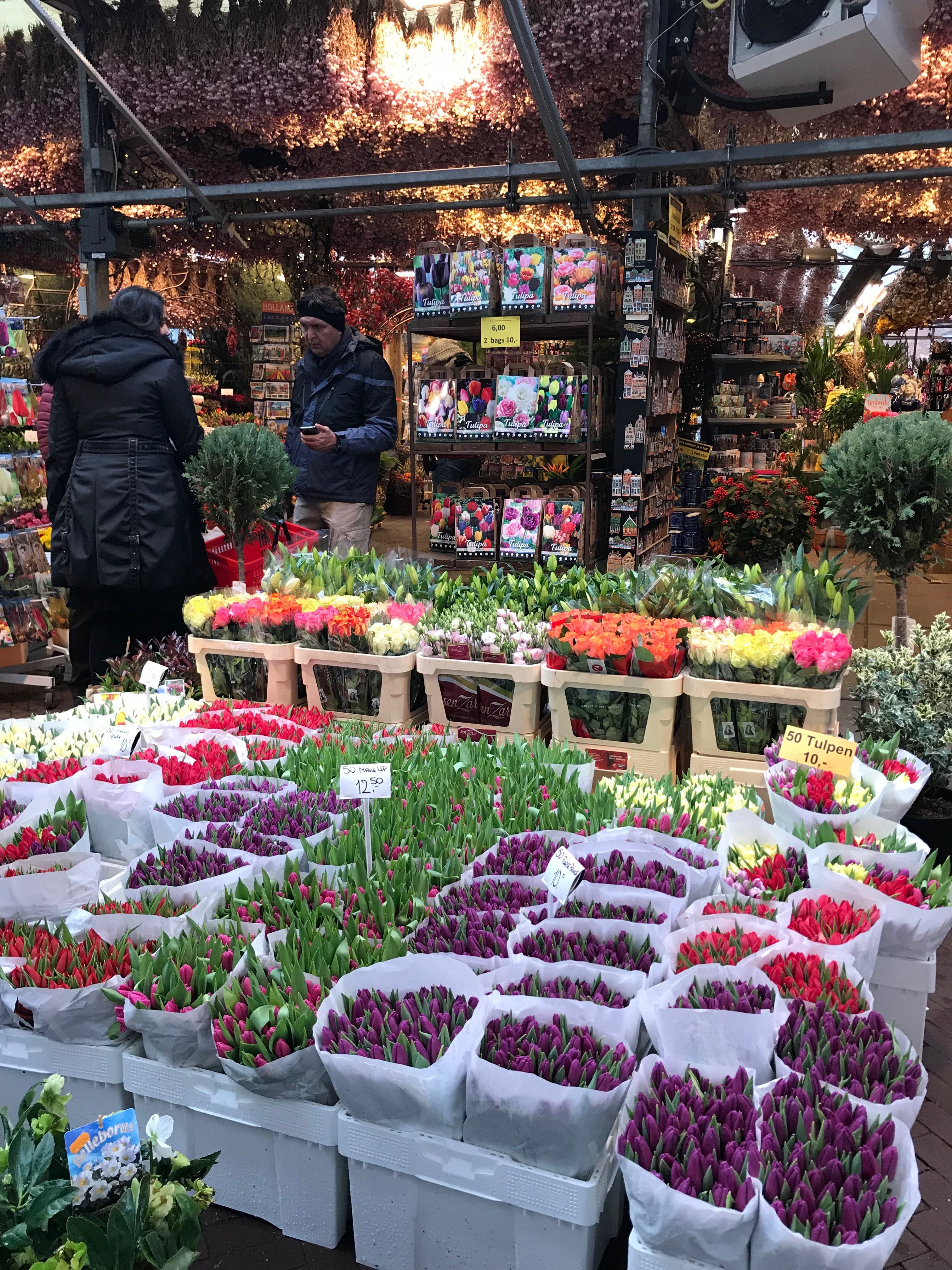 viaje a amsterdam mercado de las flores