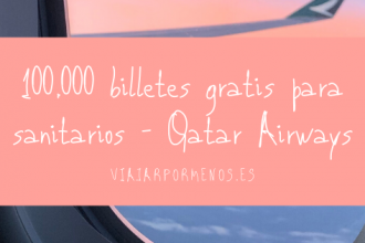 Qatar Airways regala billetes de avión a los sanitarios