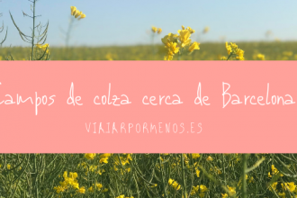 Campos de colza cerca de Barcelona