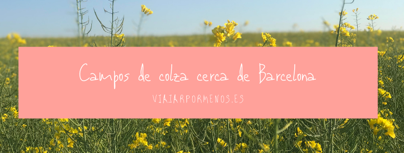 Campos de colza cerca de Barcelona