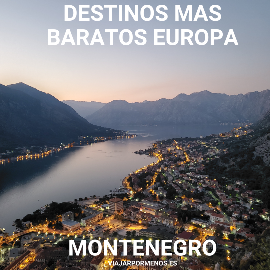 Los destinos más baratos de Europa Montenegro