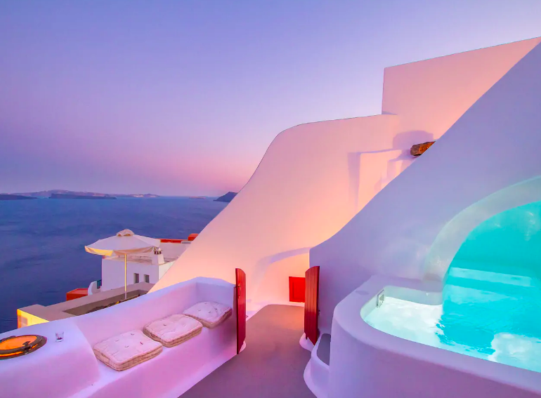 Las mejores villas de Santorini Hector Cave House