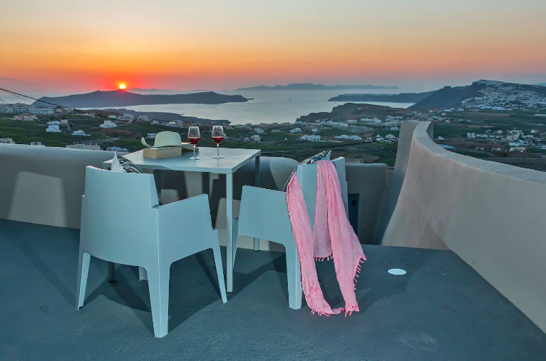 Las mejores villas de Santorini piscina cueva